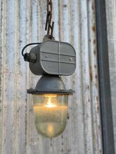 Industrial style Grey lamp in Iron and glass