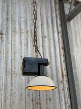 Industrial style White lamp in Enamel