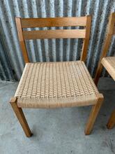 Designer J L Moller style Chairs in wood, Danmark 20e eeuw