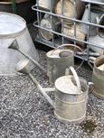 Industrial style Watering cans in zinc, East Europe