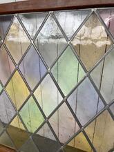 Glas in lood raam Antiek stijl in Hout en glas, 20-eeuw
