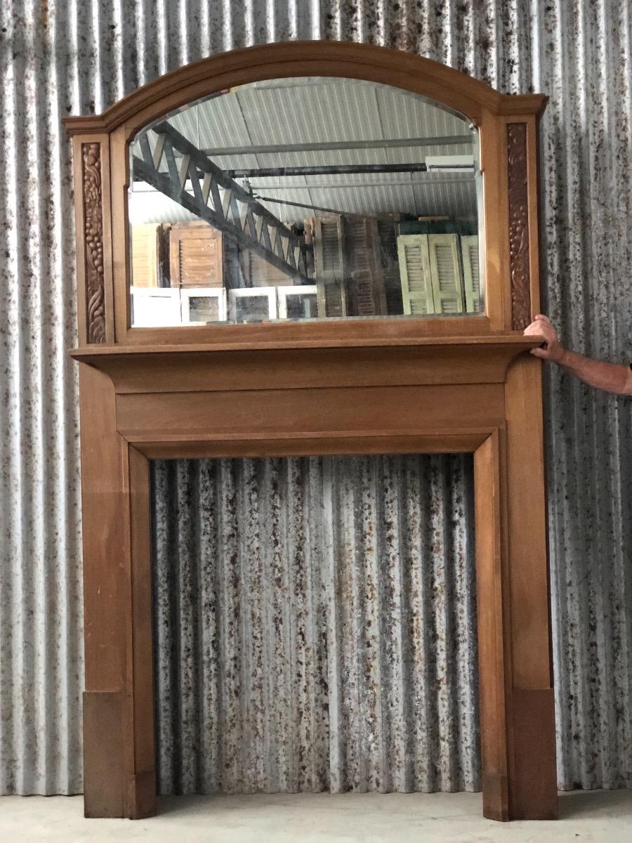 Antique Big Fireplace With Mirror Mirrors Items By Category