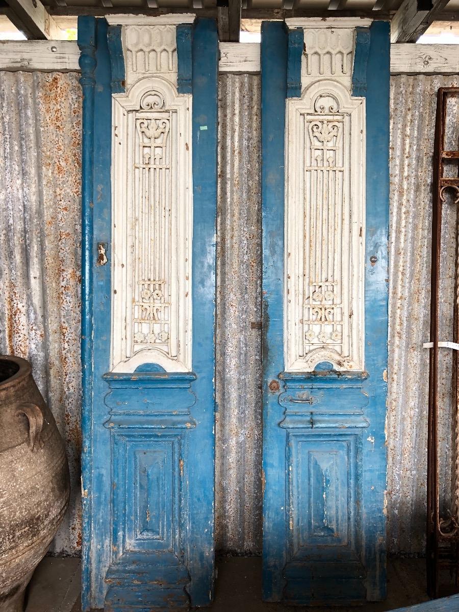 Antique Blue White Doors Burbri Recent Added Items European