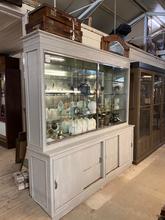 Antique style Antique shop cabinet in wood and glass