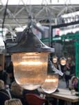 Industrial style Lamps in Iron and glass, Vintage 20th century