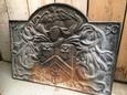 Old building material style Fireplace in cast iron, France 19 century