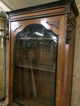 Old showcase style Antique glass cabinet in Wood glass, Dutch 19 century