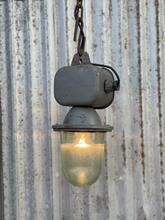 Industrial style Grey lamp in Iron and glass