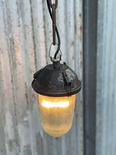 Industrial style Lamp in Glass and iron