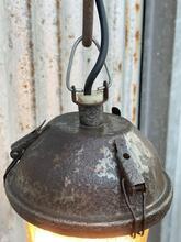 Industrial style Lamp in Glass and iron