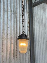 Industrial style Lamp in Glass and iron