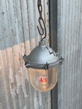 Bollamp Industrieel stijl in Glas en metaal,