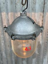 Bollamp Industrieel stijl in Glas en metaal,