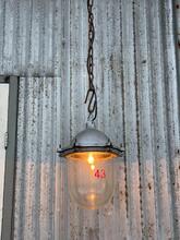 Bollamp Industrieel stijl in Glas en metaal,