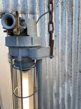 Muur/hang TL lamp Industrieel stijl in Glas en metaal,