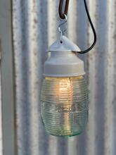 Witte lamp Vintage stijl in Glas en keramiek,