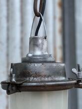 Industrial style Pendant lamp glass bulb in Glass and metal