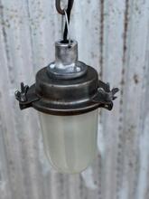 Industrial style Pendant lamp glass bulb in Glass and metal