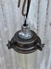 Hanglamp glas bully Industrieel stijl in Glas en metaal,