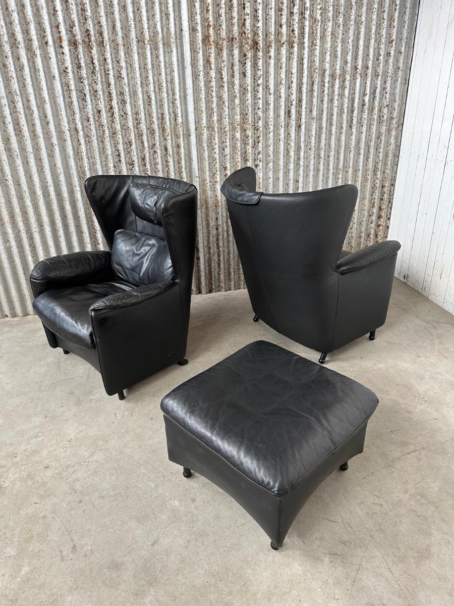 2x Design De Sede Fauteuils hocker