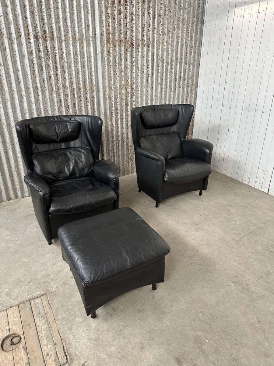 2x Design De Sede Fauteuils hocker