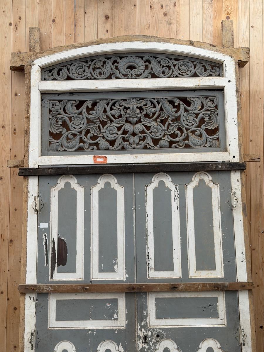 3x Set doors hardwood in frame 