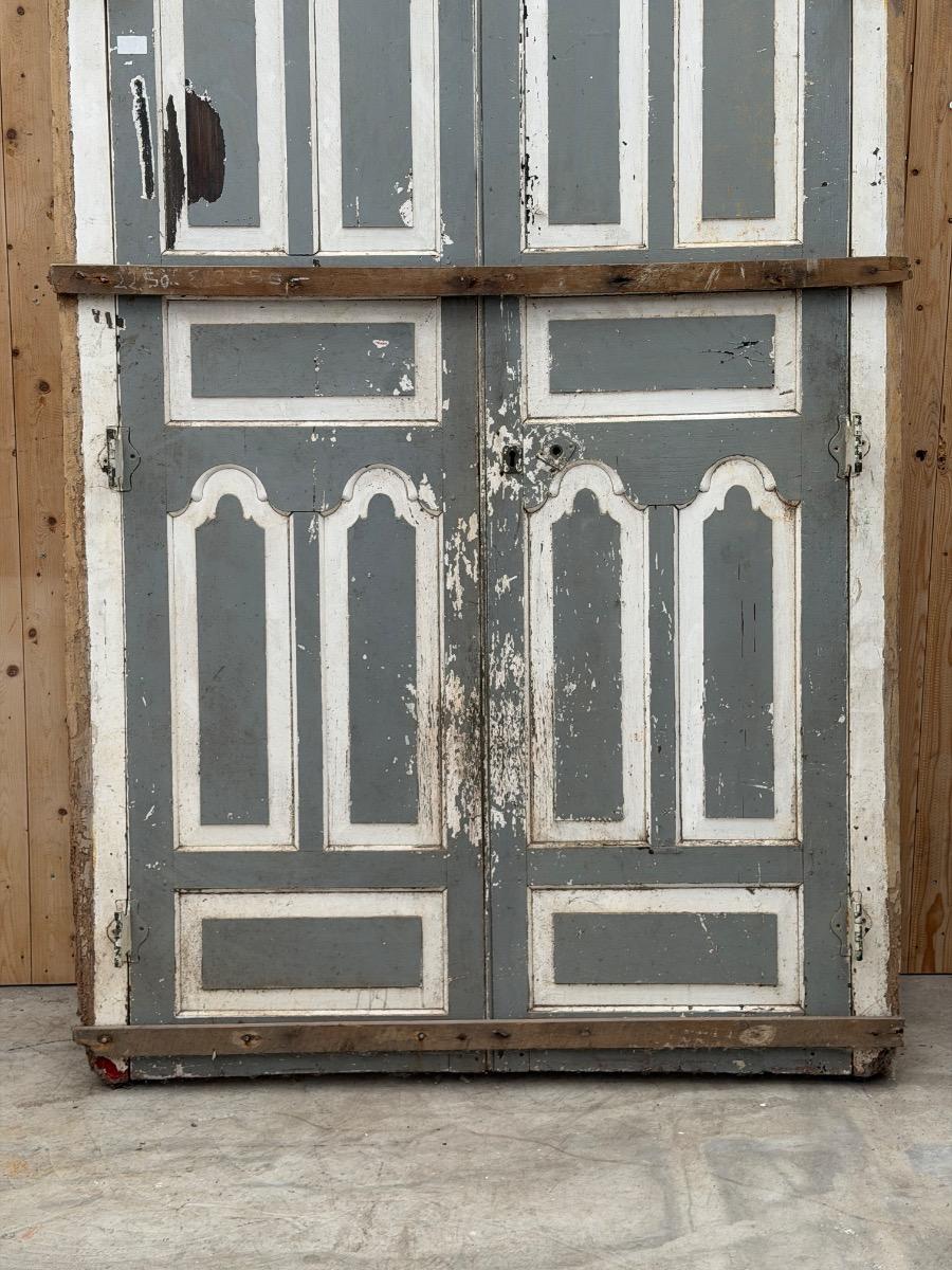 3x Set doors hardwood in frame 