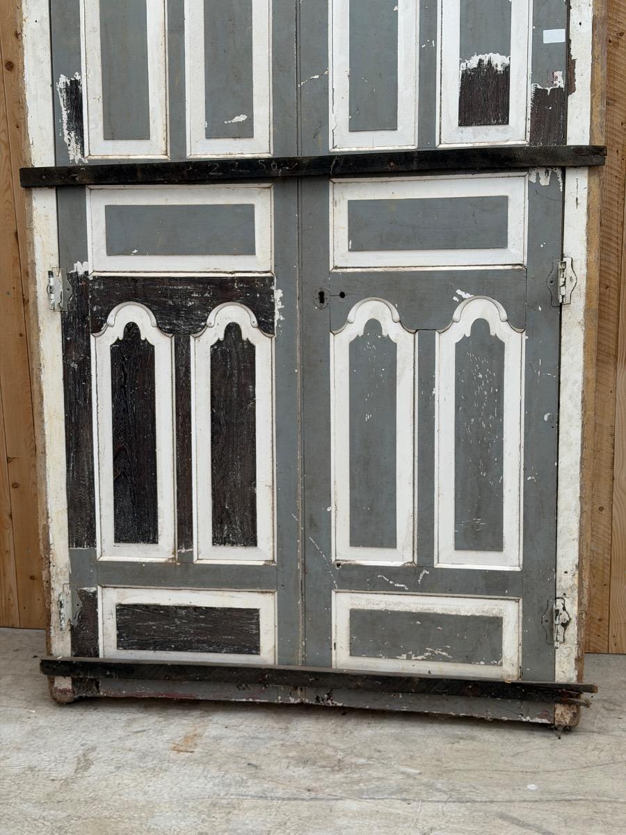 3x Set doors hardwood in frame 
