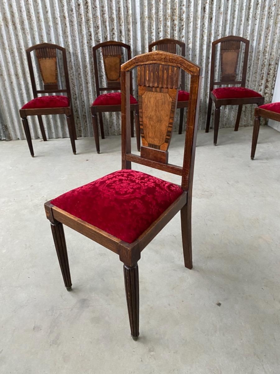 6 Art-deco Chairs
