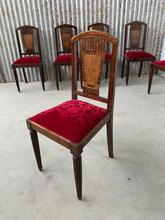 Art-deco style Chairs in Wood, European 20th century