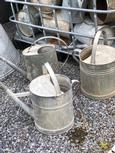 Industrial style Watering cans in zinc, East Europe