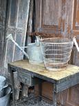 Industrial style Watering cans in zinc, East Europe