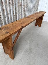1x houte bank  Antiek stijl in Hout, Europa