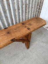 1x houte bank  Antiek stijl in Hout, Europa