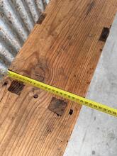 1x houte bank  Antiek stijl in Hout, Europa