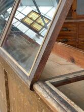 Antieke winkel toonbank, Frankrijk 20e eeuws Antiek stijl in hout en glas, Frankrijk 20e eeuws