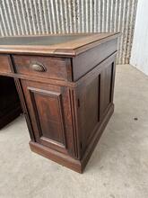 Bureau Antiek stijl in Hout en leer,