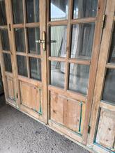 Deuren in kozijn wand Antiek stijl in Hout en glas,