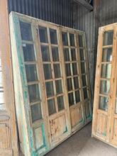 Deuren in kozijn wand Antiek stijl in Hout en glas,