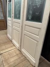 Glazen deuren Antiek stijl in hout en glas,