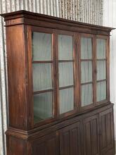 Kast Antiek stijl in Hout en glas,