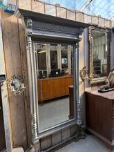 Spiegel Antiek stijl in hout en glas,