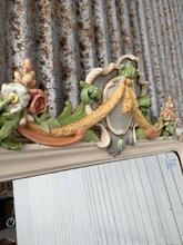Spiegel Antiek stijl in hout en glas,
