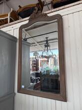 Spiegel Antiek stijl in Hout en glas ,