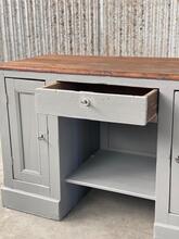 Antiek toonbank bureau  stijl in Hout ,