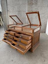 Toonbank met glas Antiek stijl in Hout en glas, Frankrijk