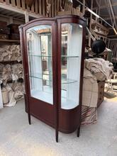 Winkelkast Antiek stijl in hout en glas,