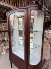 Winkelkast Antiek stijl in hout en glas,