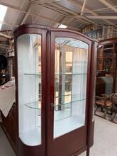 Winkelkast Antiek stijl in hout en glas,