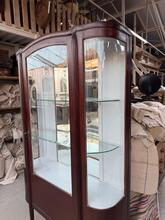 Winkelkast Antiek stijl in hout en glas,